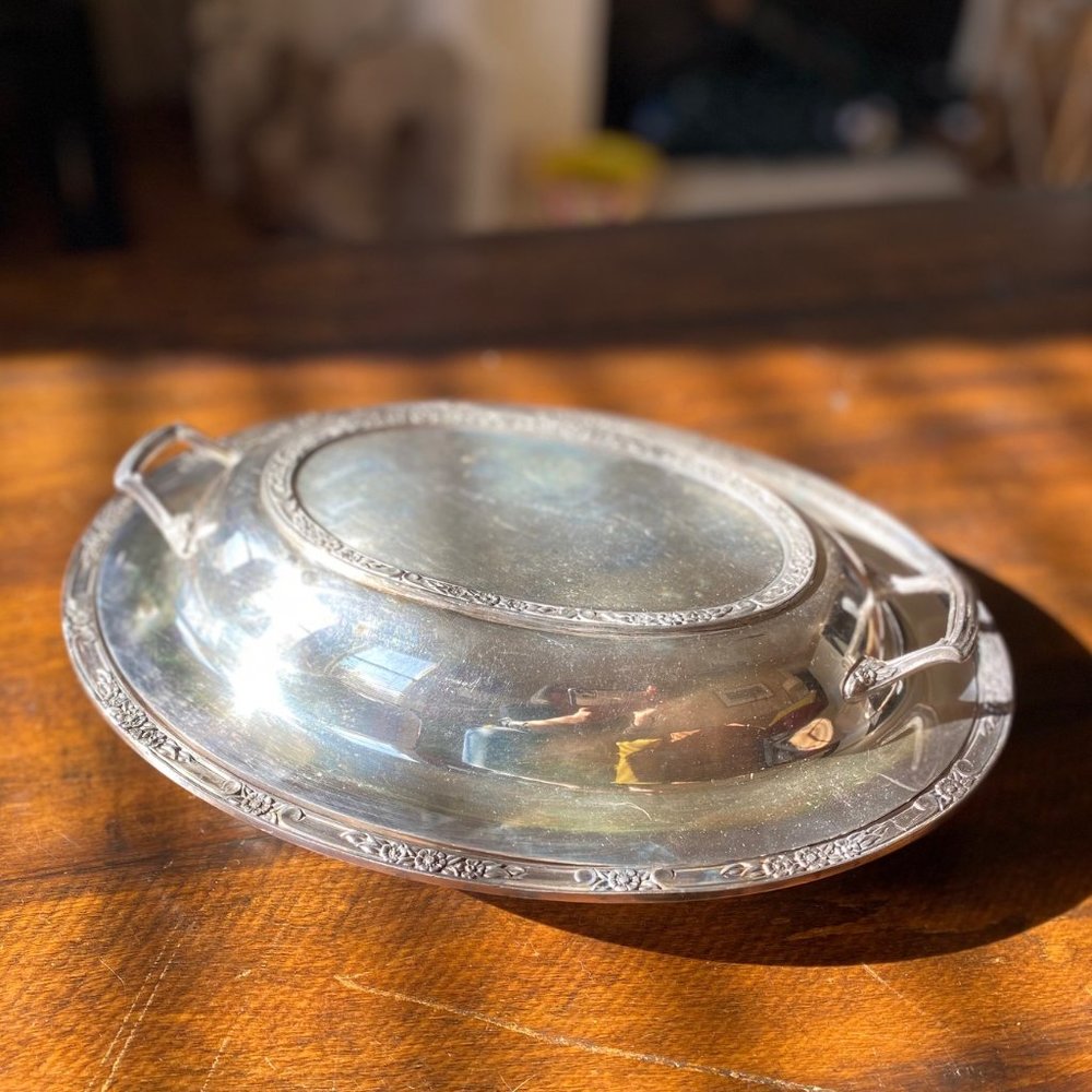 Silver Covered Dish